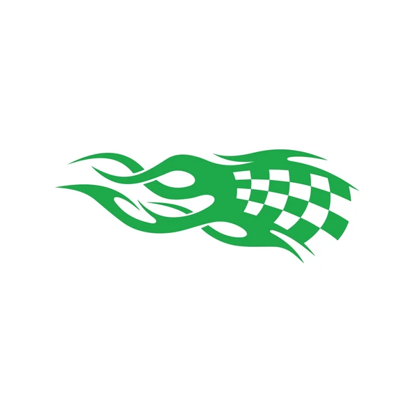 Alev Racing Sticker 17x17 Cm Yeşil ürün görseli 1