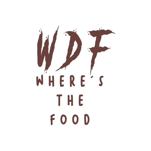 WDF where the food Sticker 17x17 Cm Kahverengi ürün görseli 1