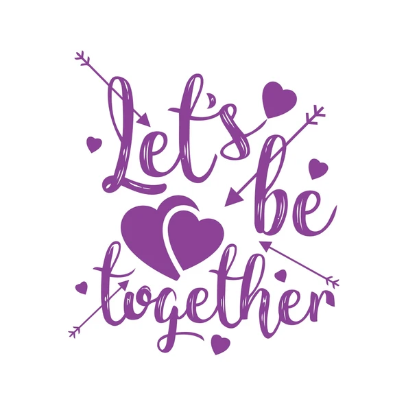 Lets be Together Sticker 17x17 Cm Mor ürün görseli 1