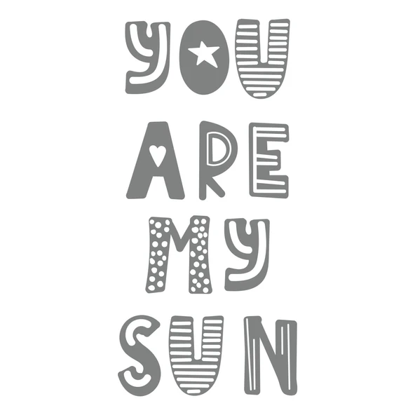 you are my sun sticker 17x17 Cm Gri ürün görseli 1
