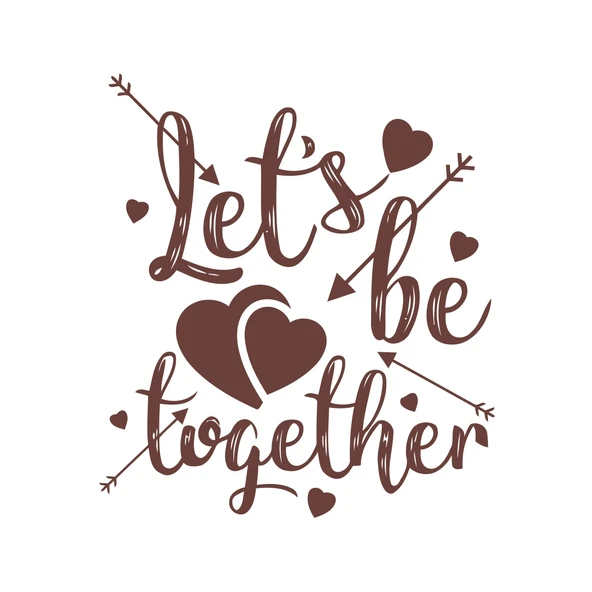 Lets be Together Sticker 17x17 Cm Kahverengi ürün görseli 1