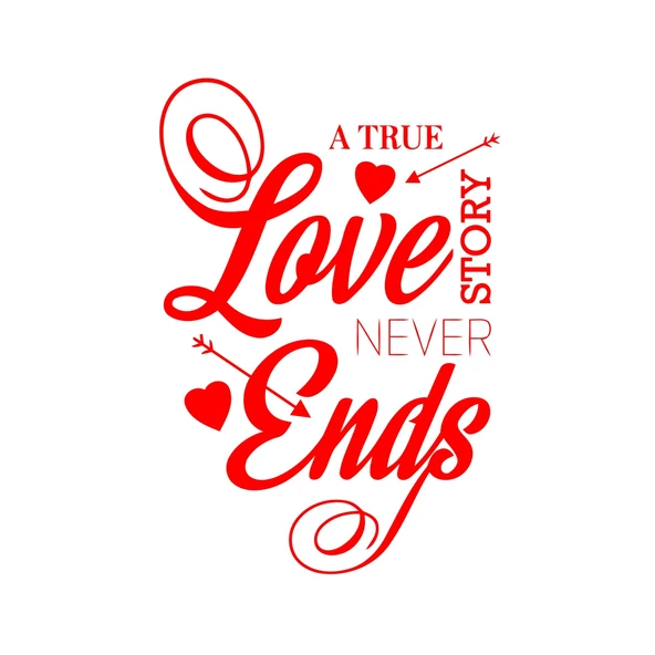 Love never Ends Sticker 17x17 Cm Kırmızı ürün görseli 1
