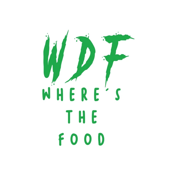 WDF where the food Sticker 17x17 Cm Yeşil ürün görseli 1
