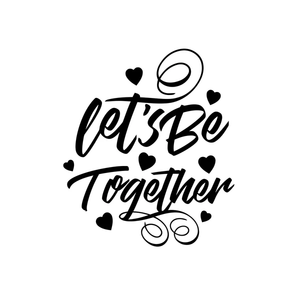 Lets be Together Sticker 17x17 Cm Siyah ürün görseli 1