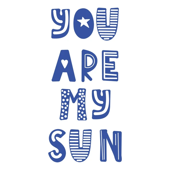 you are my sun sticker 17x17 Cm Mavi ürün görseli 1