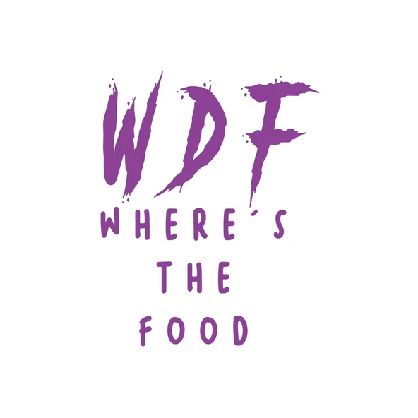 WDF where the food Sticker 17x17 Cm Mor ürün görseli 1