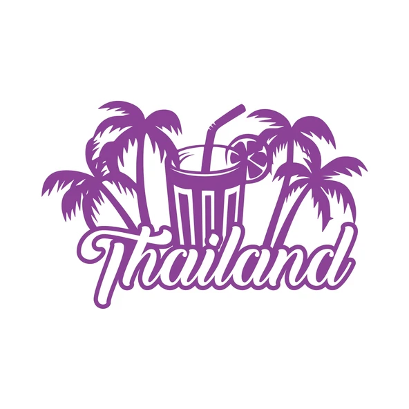 Thailand Sticker 17x17 Cm Mor ürün görseli 1