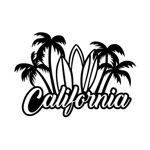 California Sticker 17x17 Cm Siyah ürün görseli 1