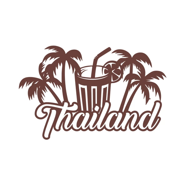 Thailand Sticker 17x17 Cm Kahverengi ürün görseli 1
