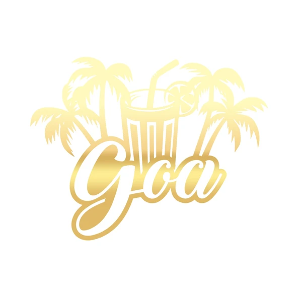 Goa Sticker 17x17 Cm Gold ürün görseli 1
