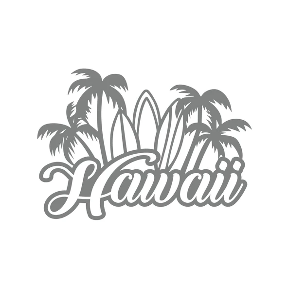 Hawaii Sticker 17x17 Cm Gri ürün görseli 1