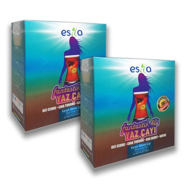 Esila Fantastik Dörtlü Karışık Bitkisel Yaz Çayı 45 Poşet x 2 Adet ürün görseli 1