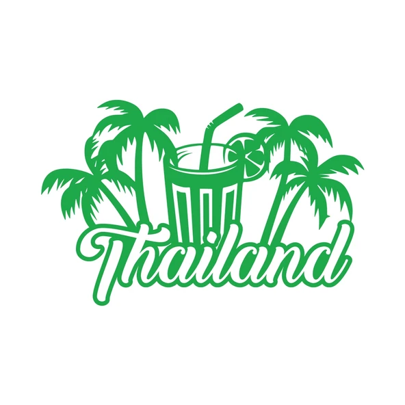 Thailand Sticker 17x17 Cm Yeşil ürün görseli 1