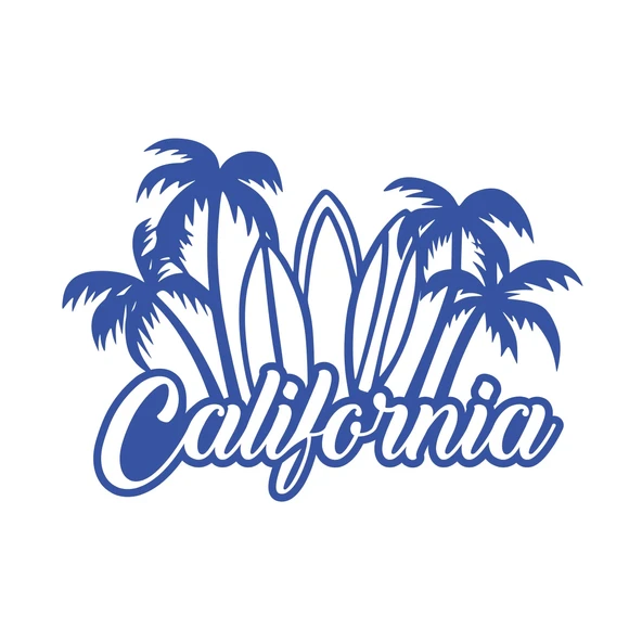 California Sticker 17x17 Cm Mavi ürün görseli 1