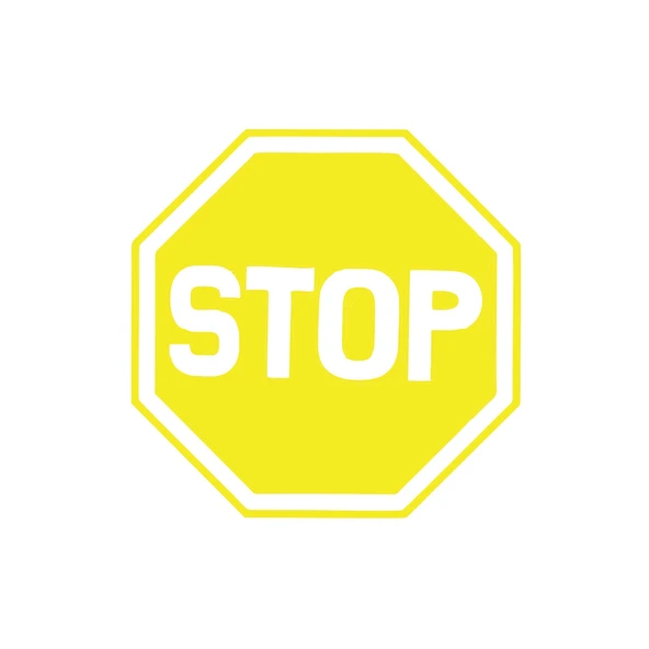 Stop Stikcer 17x17 Cm Sarı ürün görseli 1