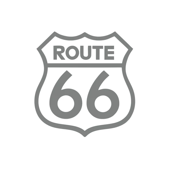 Route 66 Sticker 17x17 Cm Gri ürün görseli 1