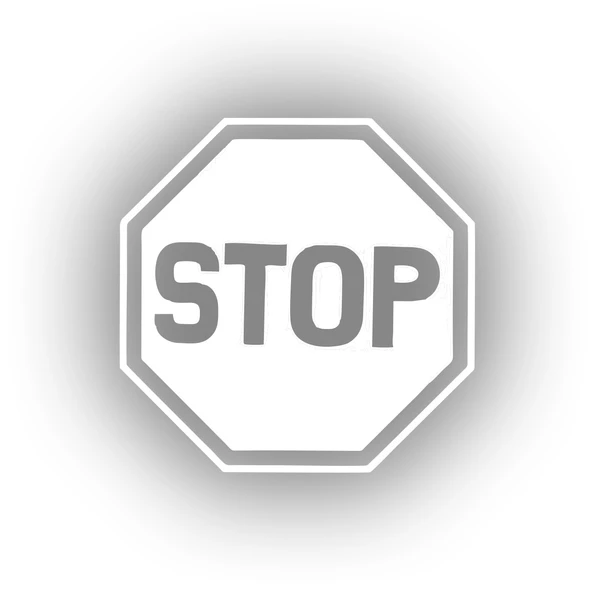 Stop Stikcer 17x17 Cm Beyaz ürün görseli 1