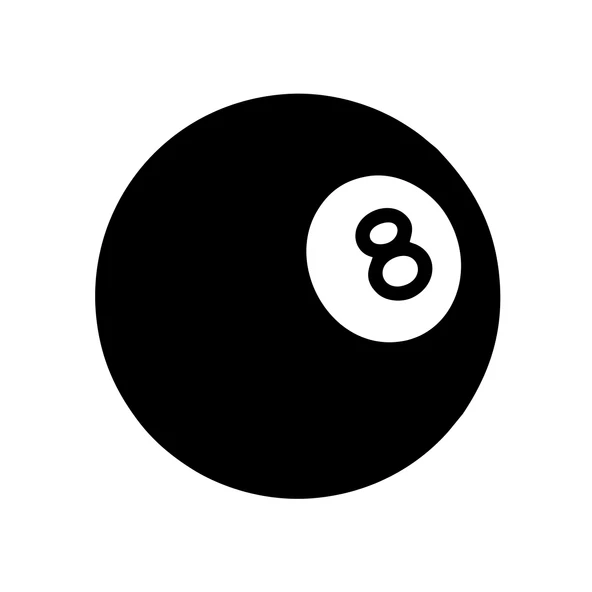 Bilardo Topu Stikcer 17x17 Cm Siyah ürün görseli 1
