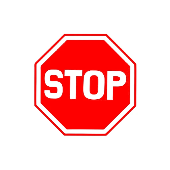 Stop Stikcer 17x17 Cm Kırmızı ürün görseli 1