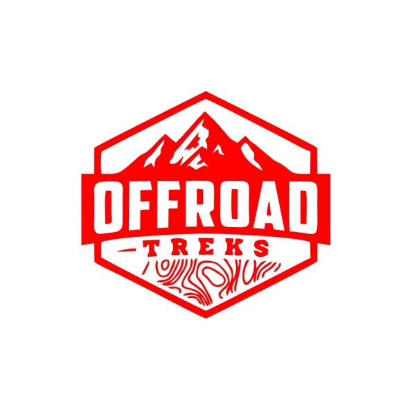Offroad ve Dağ Sticker 17x17 Cm Kırmızı ürün görseli 1