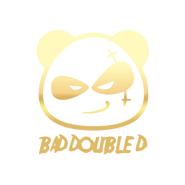 Kötü Panda Sticker 17x17 Cm Gold ürün görseli 1