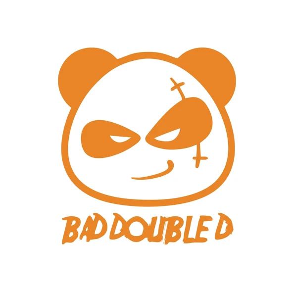 Kötü Panda Sticker 17x17 Cm Turuncu ürün görseli 1