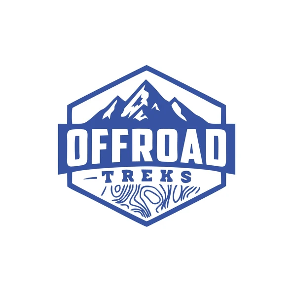 Offroad ve Dağ Sticker 17x17 Cm Mavi ürün görseli 1