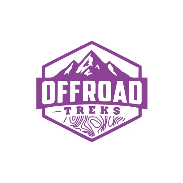 Offroad ve Dağ Sticker 17x17 Cm Mor ürün görseli 1