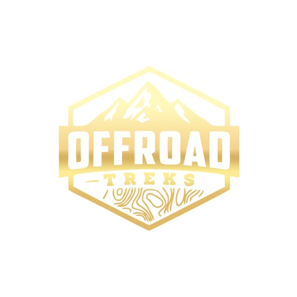 Offroad ve Dağ Sticker 17x17 Cm Gold ürün görseli 1