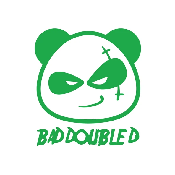 Kötü Panda Sticker 17x17 Cm Yeşil ürün görseli 1