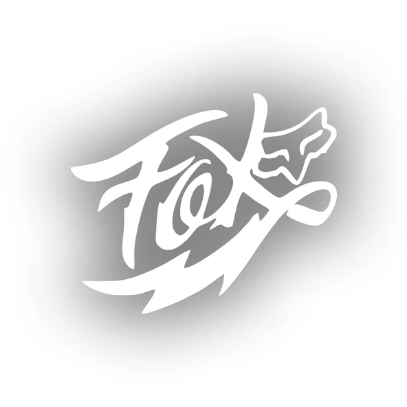 Fox Tilki Sticker 17x17 Cm Beyaz ürün görseli 1