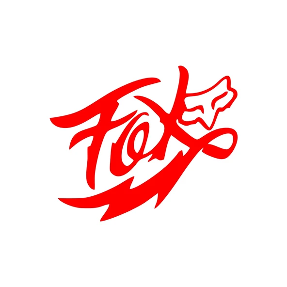 Fox Tilki Sticker 17x17 Cm Kırmızı ürün görseli 1