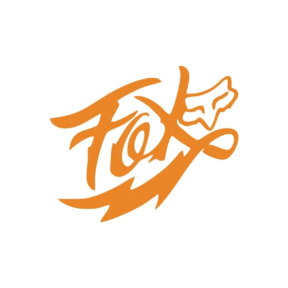Fox Tilki Sticker 17x17 Cm Turuncu ürün görseli 1