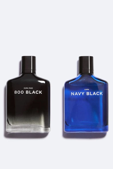 ZARA NAVY BLACK + ZARA MAN 800 BLACK EAU DE TOILETTE 2X100 ML İNDİRİMSEHRİ ürün görseli 1