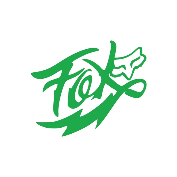 Fox Tilki Sticker 17x17 Cm Yeşil ürün görseli 1