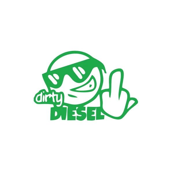 Dirty Diesel Sitcker 17x17 Cm Yeşil ürün görseli 1