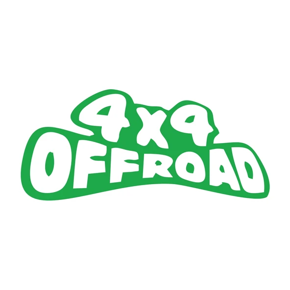 4x4 Off Road Sticker 17x17 Cm Yeşil ürün görseli 1