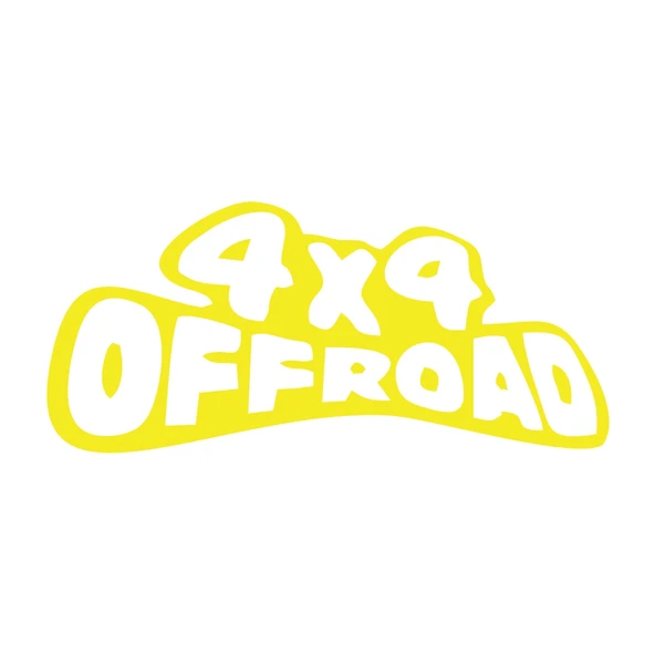 4x4 Off Road Sticker 17x17 Cm Sarı ürün görseli 1