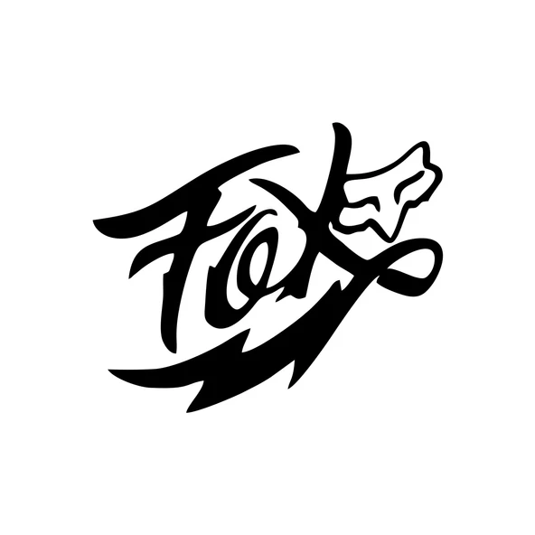 Fox Tilki Sticker 17x17 Cm Siyah ürün görseli 1