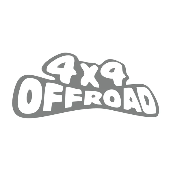 4x4 Off Road Sticker 17x17 Cm Gri ürün görseli 1