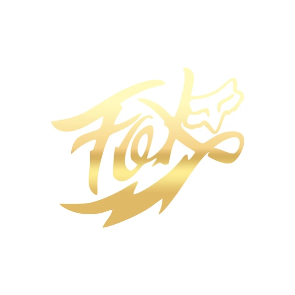 Fox Tilki Sticker 17x17 Cm Gold ürün görseli 1