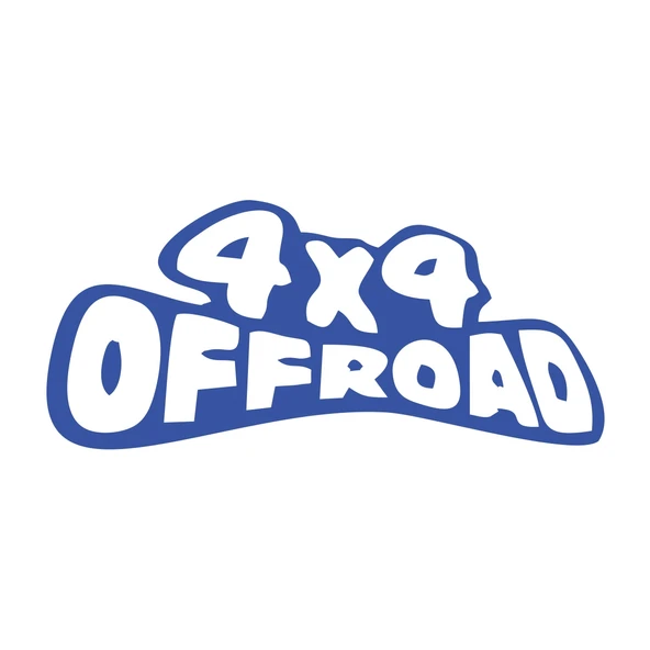 4x4 Off Road Sticker 17x17 Cm Mavi ürün görseli 1