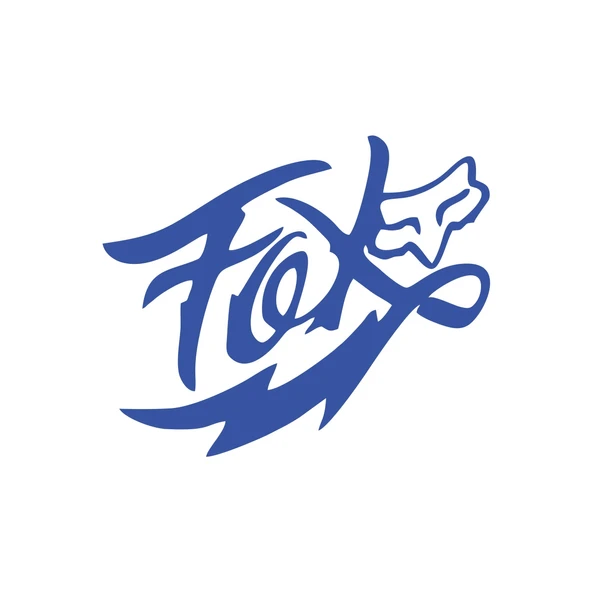 Fox Tilki Sticker 17x17 Cm Mavi ürün görseli 1