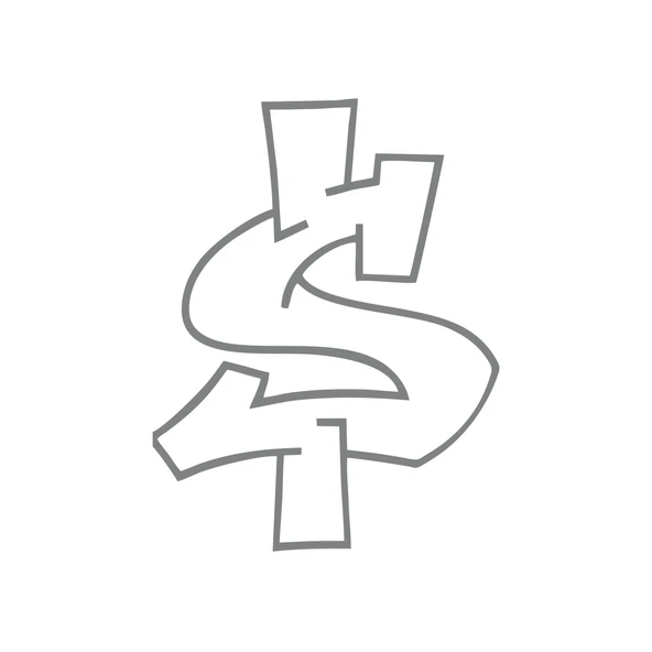 Dolar Sticker 17x17 Cm Gri ürün görseli 1