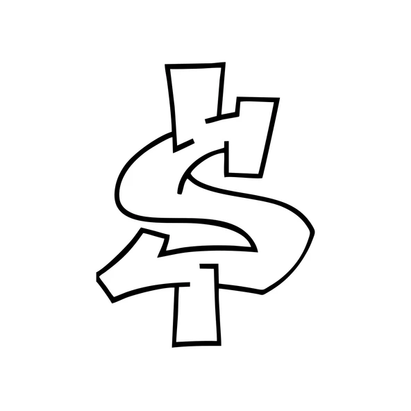Dolar Sticker 17x17 Cm Siyah ürün görseli 1