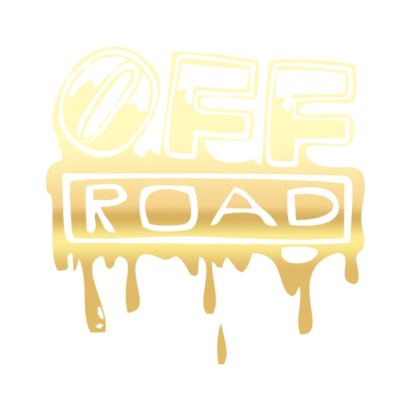 Offroad Sticker 17x17 Cm Gold ürün görseli 1