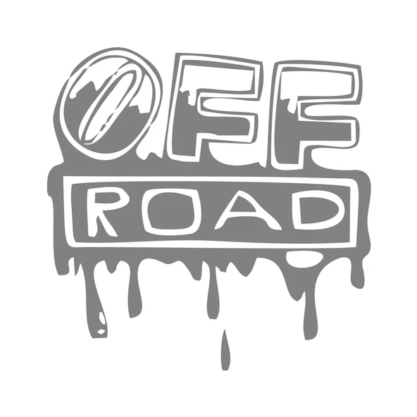 Offroad Sticker 17x17 Cm Gri ürün görseli 1
