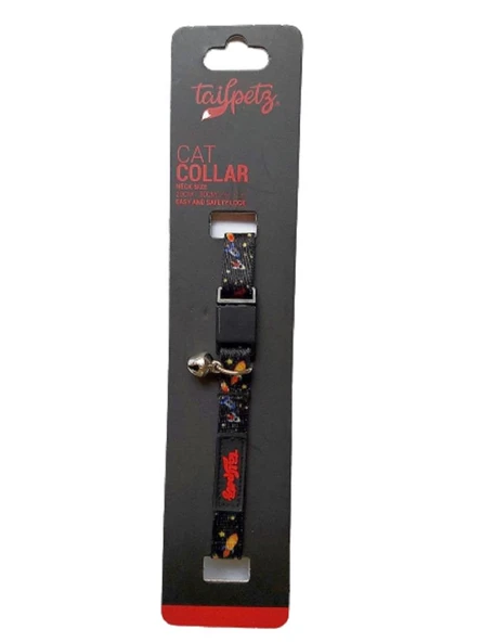 Tailpetz Cat Color Easy & Safety Lock Space Ayarlanır Kedi Boyun Tasması ürün görseli 1