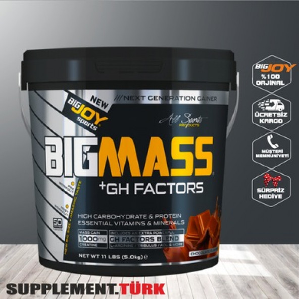 BigJoy Big Mass +GH Factors 5000 Gr Karbonhidrat+Protein Gainer ürün görseli 1