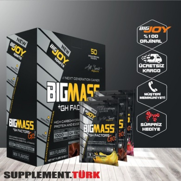 BigJoy BigMassGO Gh Factors Gainer 5000 gr 50 servis ürün görseli 1